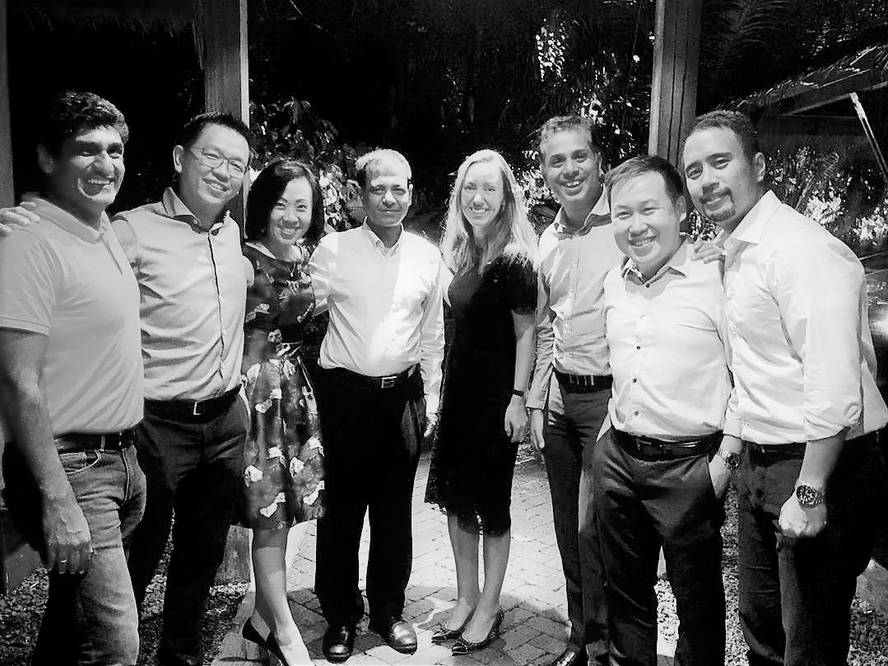 Banjo Castillo with his colleagues in the board