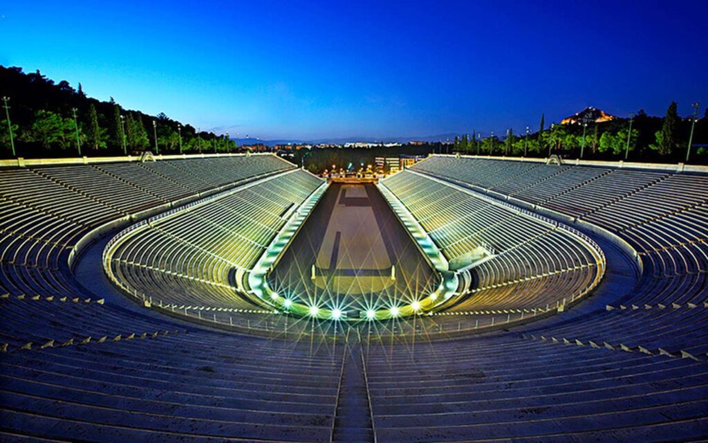 El Estadio Panthenaic en Atenas
