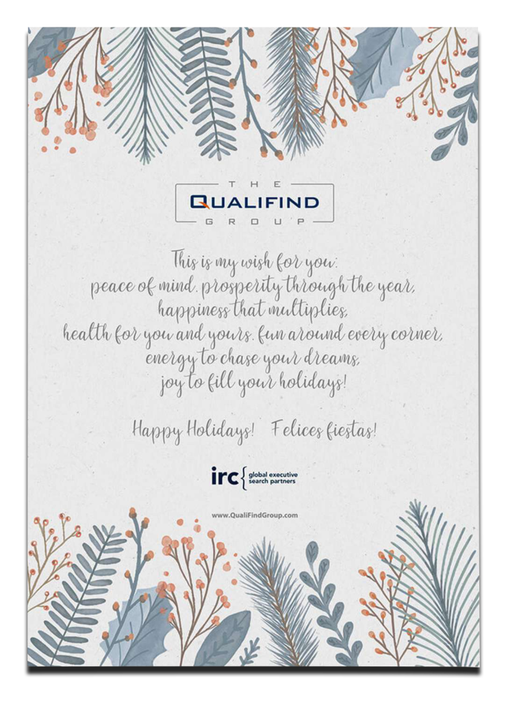 QualiFind Group Holiday Greeting 2019